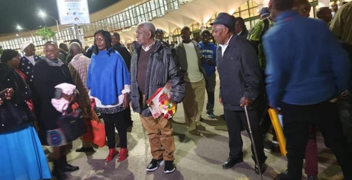84-Year-Old Kenyan Man Returns Home to Rousing Reception After Living in the US for 60 Years
