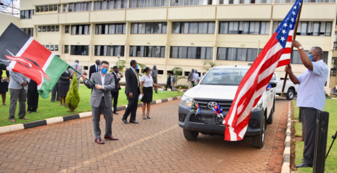 US Donates 10 Pickup Trucks to Kenya's DCI and EACC to Combat corruption and Drug Trafficking