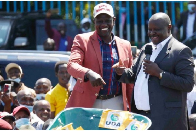 Deputy President William Ruto and Former Bomet Governor Isaac Rutto Mend Fences