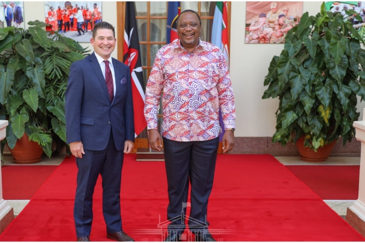 Uhuru Bids Farewell to Outgoing US Ambassador to Kenya Kyle McCarter