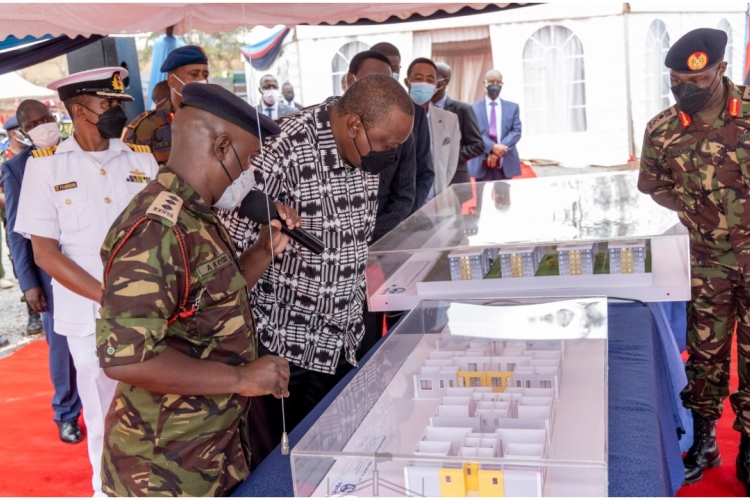 President Uhuru Commissions a Mega Housing Project for the Military 
