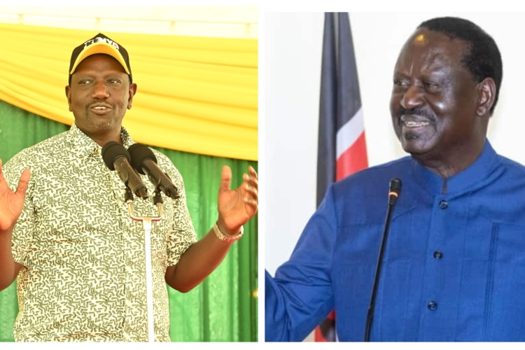 Raila, Ruto Differ on the Use of Manual Voter Register in August Elections 