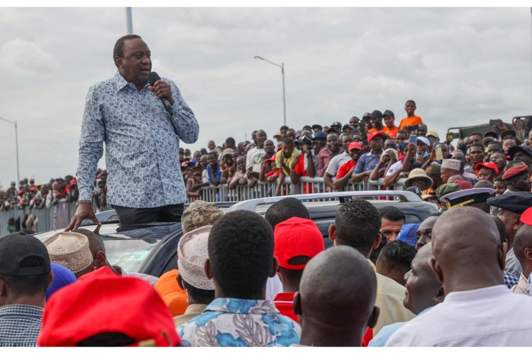 President Uhuru Campaigns for Raila in Mombasa, Says Ruto is a Liar Who Cannot Be Trusted 
