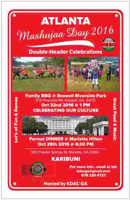 Mashujaa Day 2016 - Atlanta