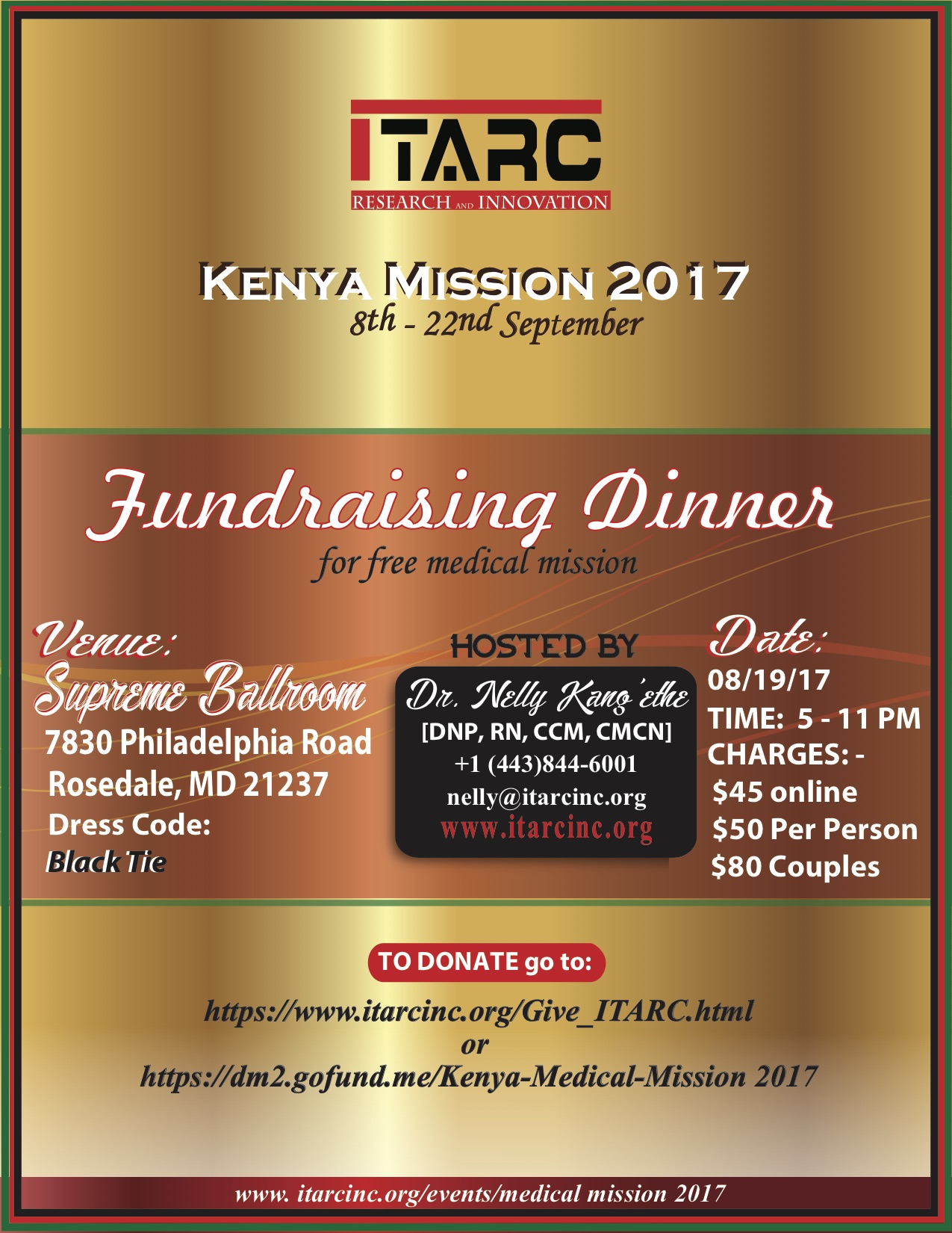 ITARC Fundraising Dinner