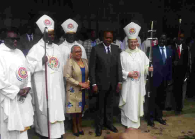 President Uhuru, Raila, Maraga Attend One Church Service in Nairobi