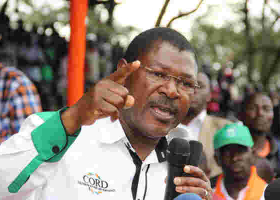 You're on Your Own, Wetang'ula Tells Raila
