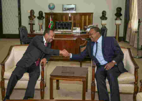President Kenyatta Holds Talks with New Ethiopian Prime Minister Abiy Ahmed in Nairobi   