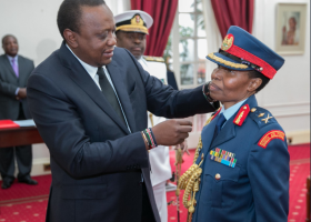 President Kenyatta Unveils Kenya's First Woman Major General, Fatuma Ahmed 