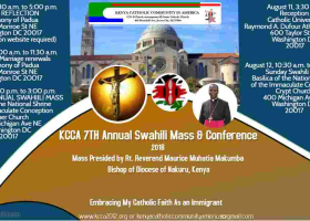 KCCA 7th Annual Mass & Conference: August 10th - 12th in Washington, DC