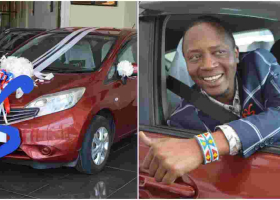 President Uhuru’s Look-Alike Michael Gitonga Gifted Sh700,000 Car by Maridady Motors