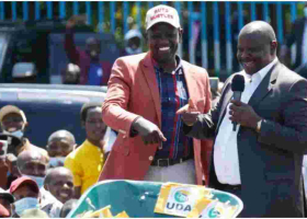 Deputy President William Ruto and Former Bomet Governor Isaac Rutto Mend Fences