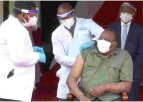 President Uhuru Finally Receives AstraZeneca COVID-19 Vaccine 