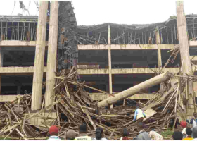 8 Injured After Sh379 Million Nyamira County Assembly Building Under Construction Collapses 