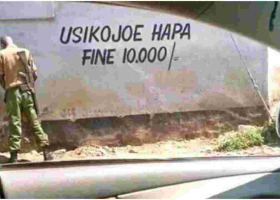 Nose Blowing and Urinating in Nairobi Public Spaces to Attract Sh10,000 Fine or 6-Month Jail Term 