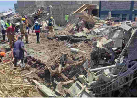 Unknown Number Feared Trapped as Unfinished Building Collapses in Kisumu