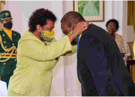President Uhuru Kenyatta Awarded Barbados' Highest State Honor  