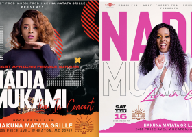 East Africa’s #1 Female Singer Nadia Mukami Performs Live on Sat, Oct 16 at Hakuna Matata Grille in Wheaton, MD