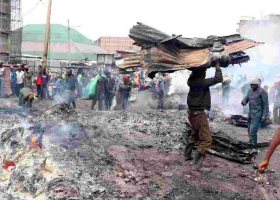 Traders Counting Losses After Another Fire Guts Down Gikomba Market 