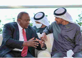 President Uhuru Holds Talks with Crown Prince Sheikh Mohamed Bin Zayed Al Nahyan of Abu Dhabi