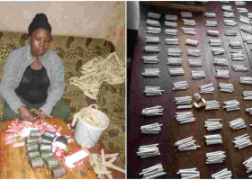 21-year-old Kiambu Woman Arrested with 810 Rolls of Bhang 