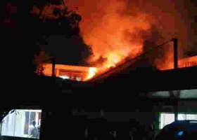Dawn Inferno Destroys Property at KBC Headquarters