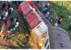Train Carrying 250 Passengers Derails along Nairobi-Kisumu Railway 