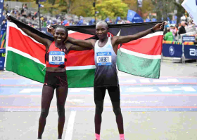 Kenyans Evans Chebet and Sharon Lokedi Win New York Marathon Titles 