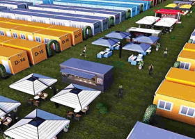 Cabins in Fan Villages in Qatar to be Donated to the Homeless in Kenya