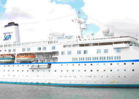 Cruise Ship Carrying Over 800 Tourists Arrives at Mombasa Port
