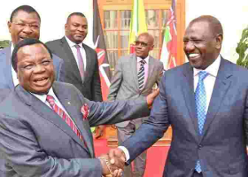 President Ruto Meets Cotu Secretary-General Francis Atwoli at State House