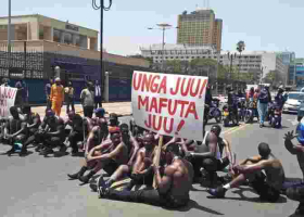 Comedian Eric Omondi Arrested While Leading a Protest Outside Parliament