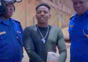 Comedian Eric Omondi Arrested While Distributing Unga at City Stadium