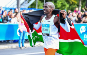  Kipchoge Eyes a Course Record at Boston Marathon on Sunday 