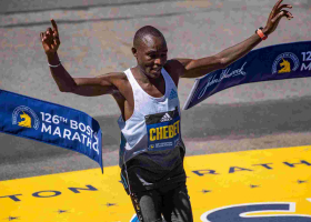 Kenyan Evans Chebet Wins Back-to-Back Boston Marathons