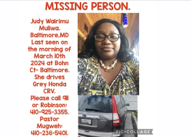 Kenyan Woman, Judy Mliwa, Reported Missing in Baltimore, Maryland