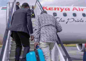 Deputy President Gachagua Opts for Commercial Flight, Carries Own Luggage