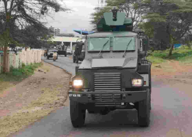 Security Forces Secure State House Entrances 