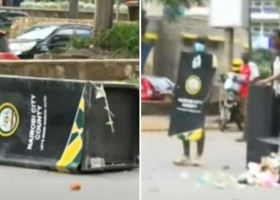 Nairobi’s Newly Installed CBD Dustbins Vandalised During Protests