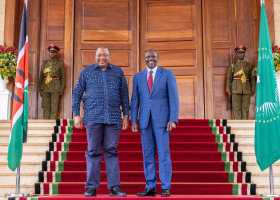 Ruto Hosts Uhuru, Mnangagwa at State House