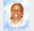 Promotion to Glory of Esther W. Mbuthia of Silver Spring, Maryland