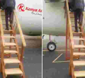 Kenya Airways Speaks out After Photo of Wooden Airplane Stairs Goes Viral