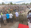 Three Arrested After Shoe Thrown at Ruto in Kehancha, Main Suspect Still at Large