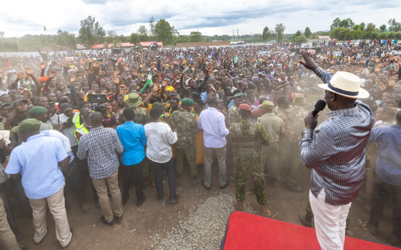Three Arrested After Shoe Thrown at Ruto in Kehancha, Main Suspect Still at Large