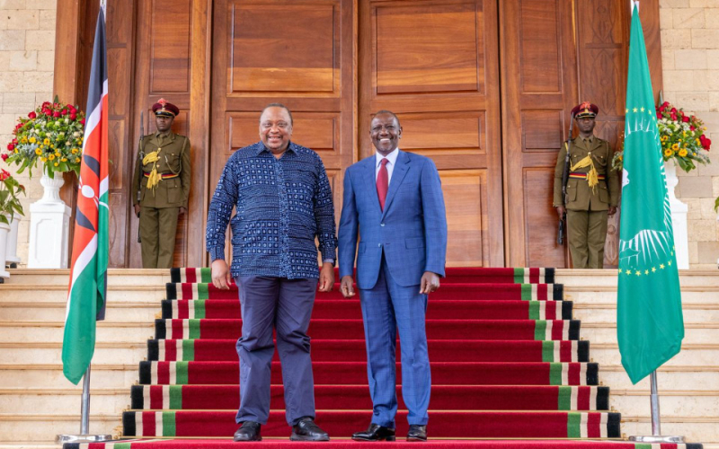 Ruto Hosts Uhuru, Mnangagwa at State House