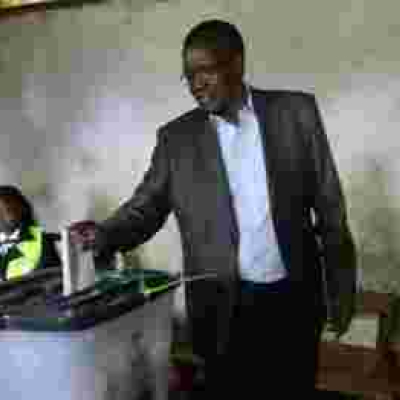 Chief Justice David Maraga Casts His Ballot