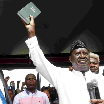 Raila Snubbed Other NASA Principals to Attend the Swearing-in Alone, Kalonzo's Wiper Party Says