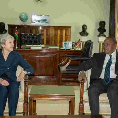 President Uhuru Holds Talks with British Prime Minister Theresa May at State House, Nairobi
