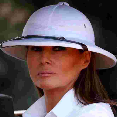 US First Lady Melania Trump on the Spot over Colonial Pith She Wore While in Kenya
