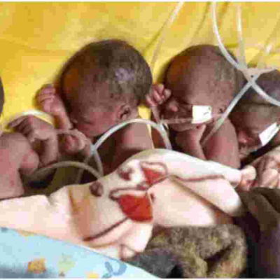 Kenyan Man Seeks Help from Well-Wishers as Wife Gives Birth to Five Babies 